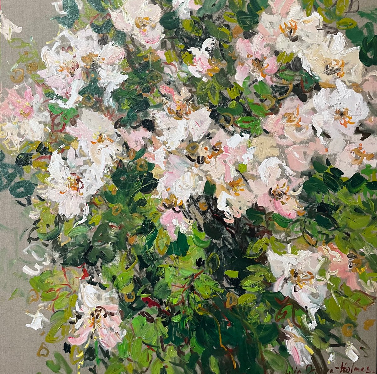 Rambling roses by Lilia Orlova-Holmes