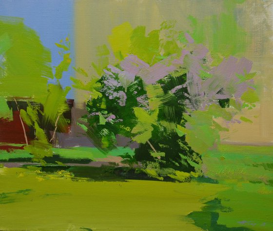 Abstract Landscape Painting,  " Summer Flashback " (417ll15)