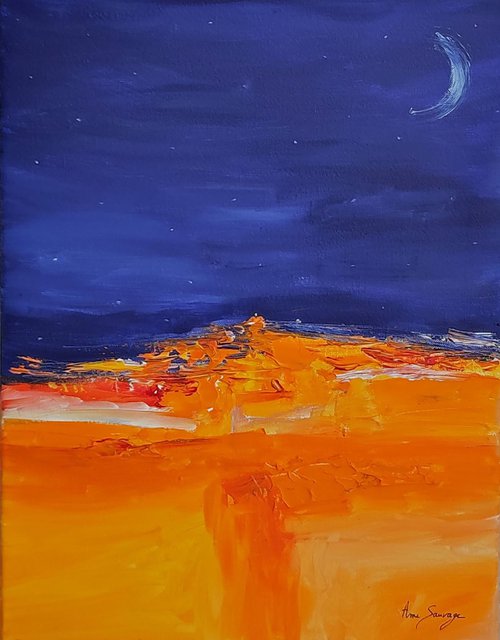 Terres d'or : au clair de lune by ÂME SAUVAGE