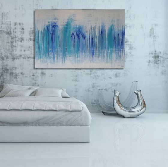 Ice Waterfall (150 x 100 cm) XXL (60 x 40 inches)