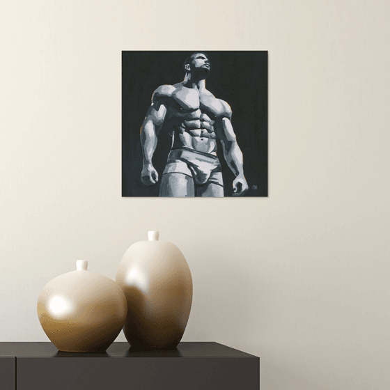 Standing in Light  - Male nude