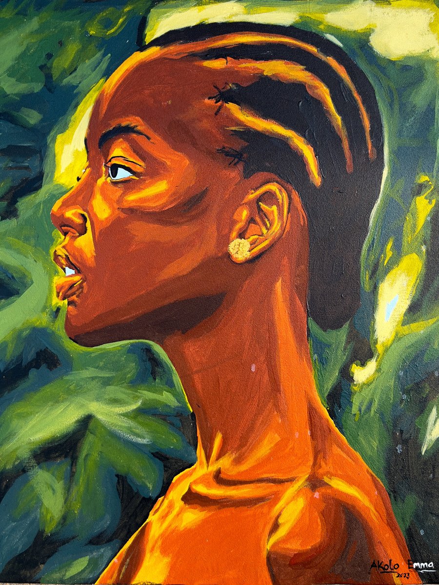Looking From This Side By Emmanuel Akolo, 19 X 24, Artwork For Sale On Artfinder