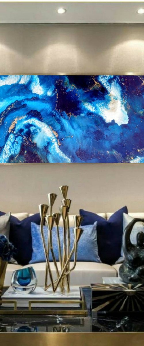 Ocean depths (50x100cm) by Eleni Denart