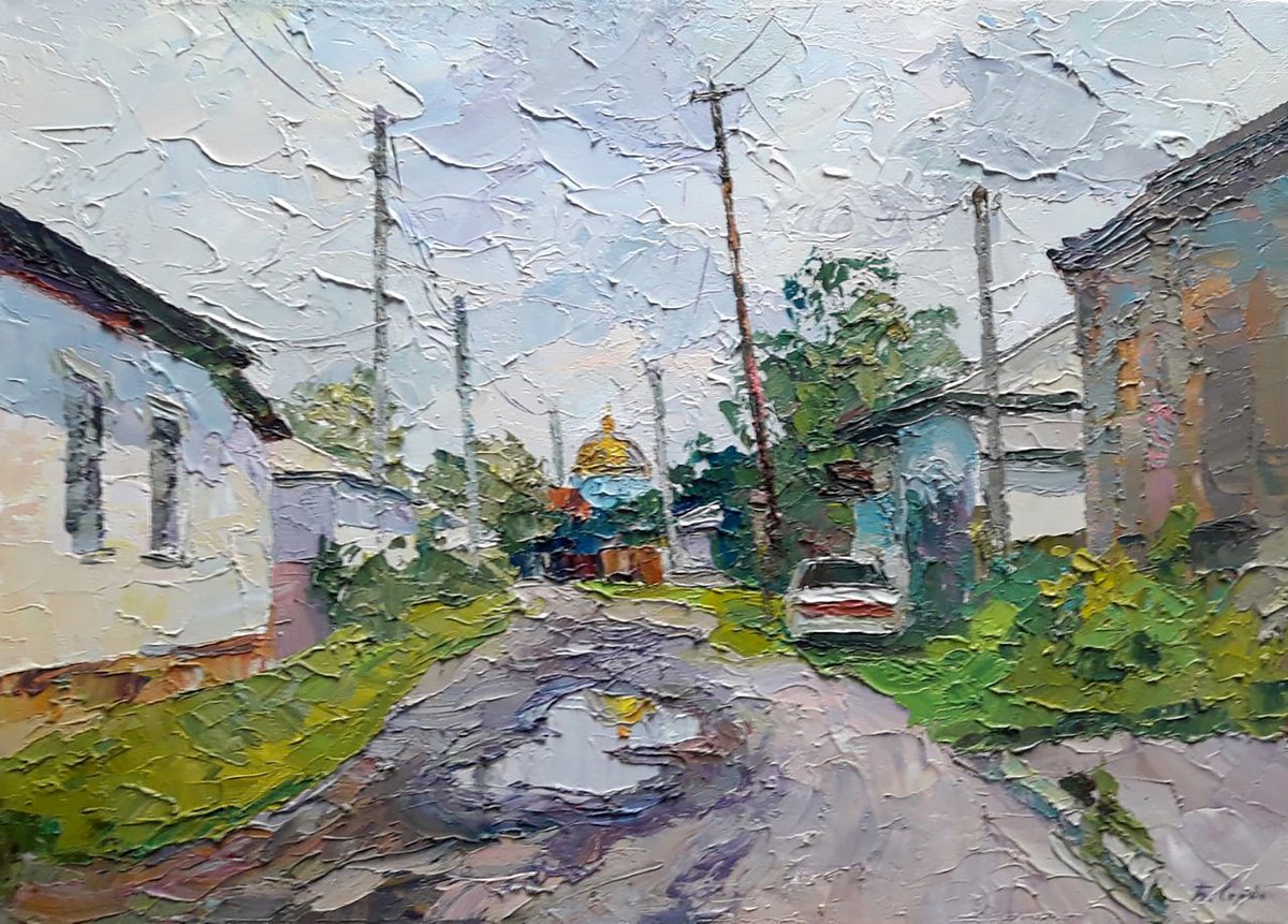 Oil painting After the rain Serdyuk Boris Petrovich nSerb850 by Boris Serdyuk
