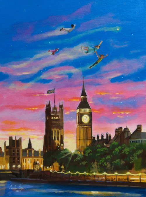 Peter Pan painting by Gordon Bruce