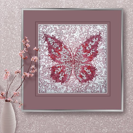 Butterfly «Burgundy Simphony»
