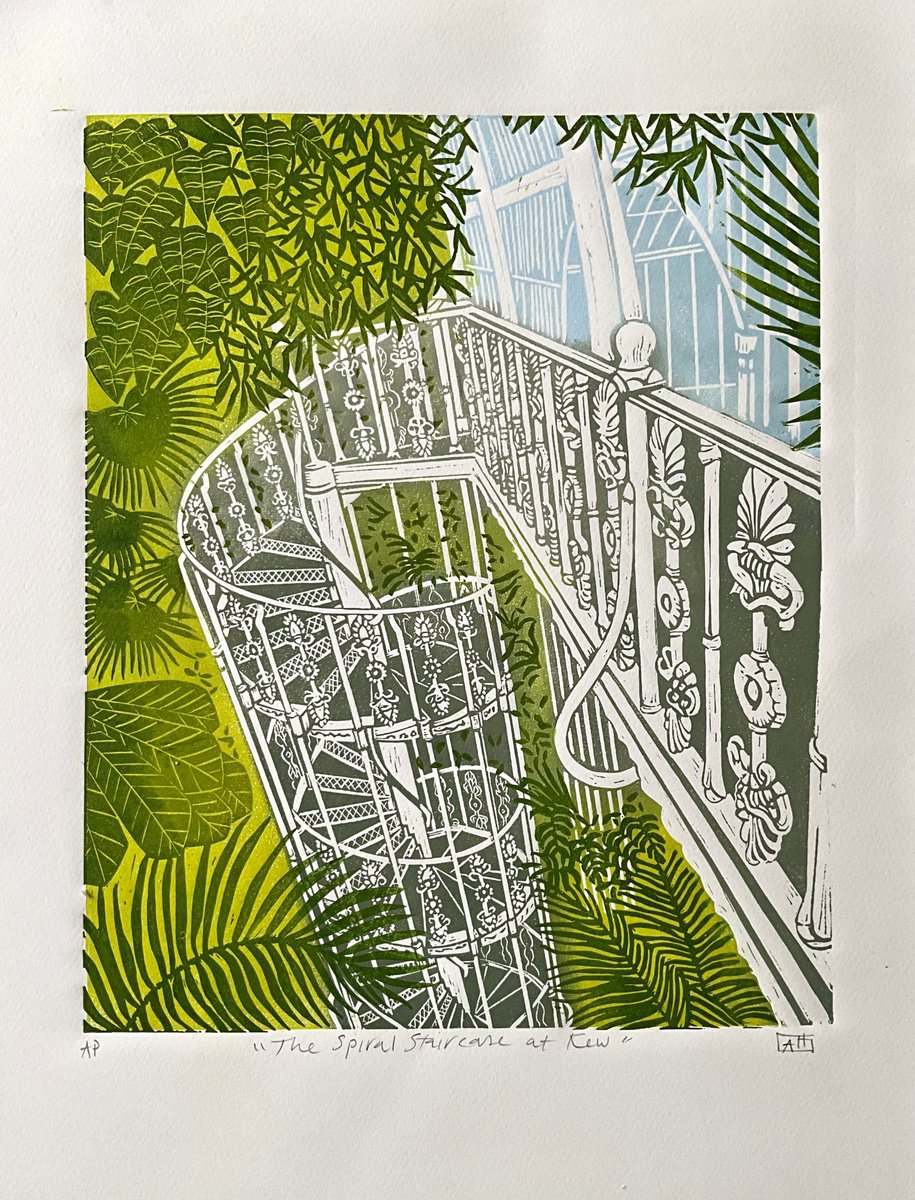 The Spiral Staircase at Kew by Alison  Headley