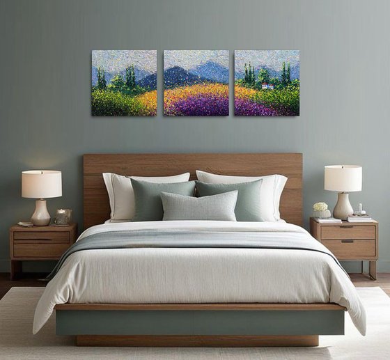 A Valley of Endless Light - triptych