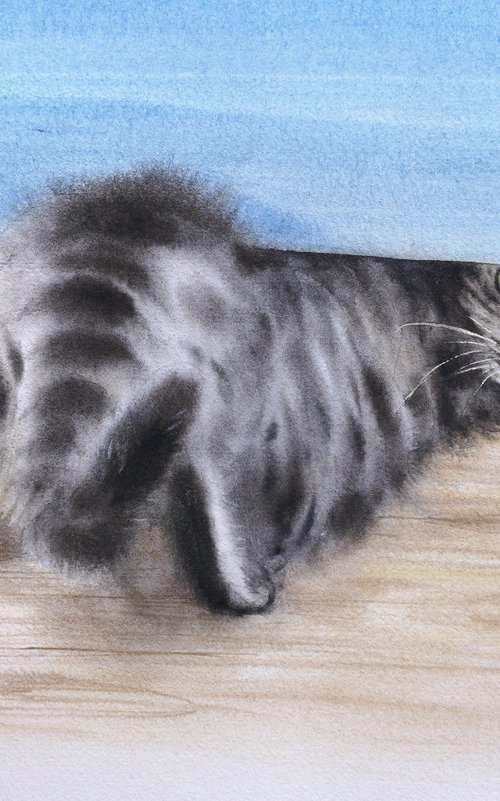 I am offended, I am leaving yo by Olga Beliaeva Watercolour