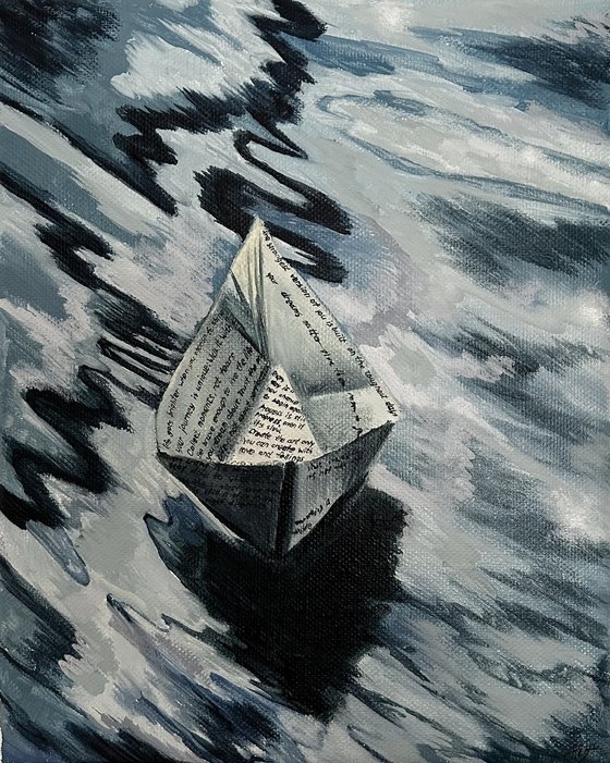 Paper boat of thoughts