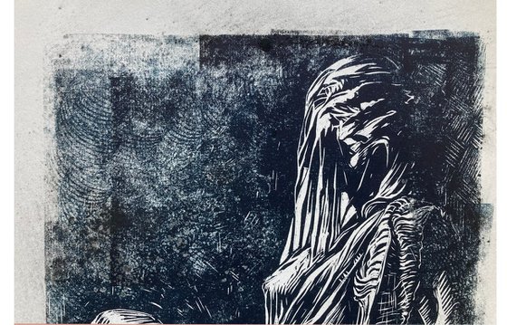 Veiled figure