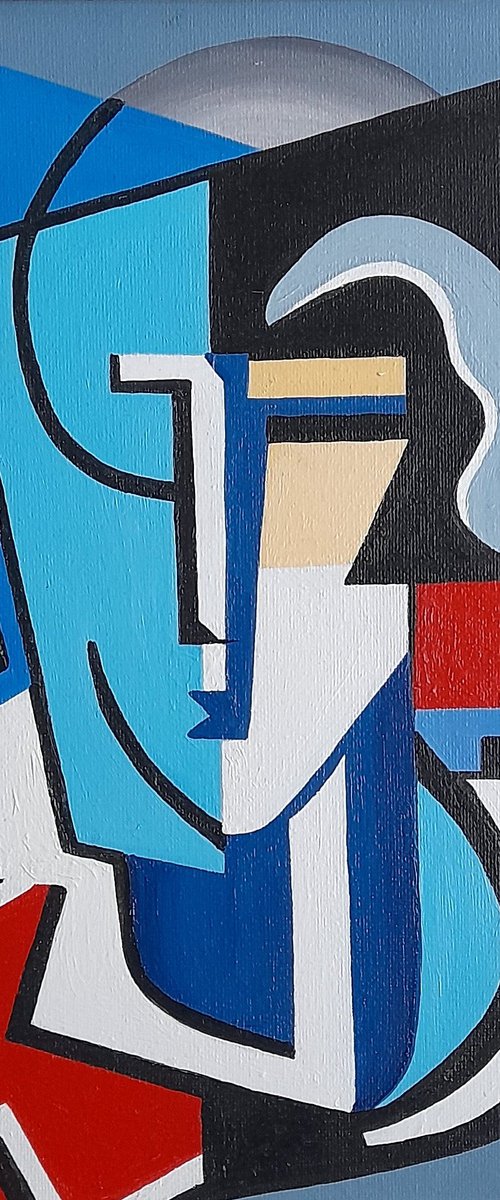 Cubist Portrait by Paul Heron