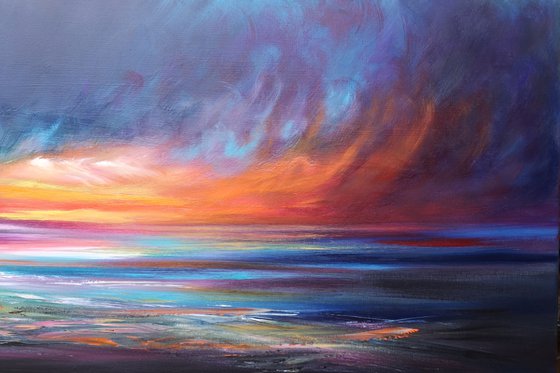 Light in the Darkness 3- seascape, emotional, panoramic