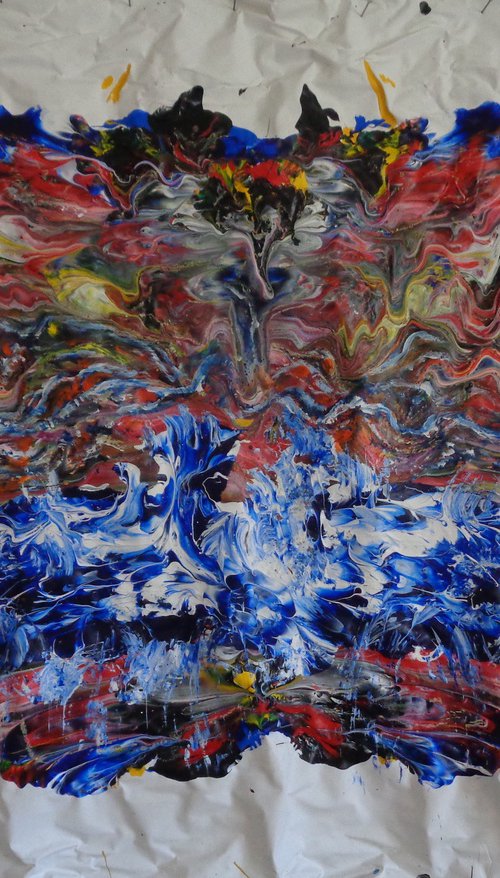 abstract-painting by Heinz Theuerkauf