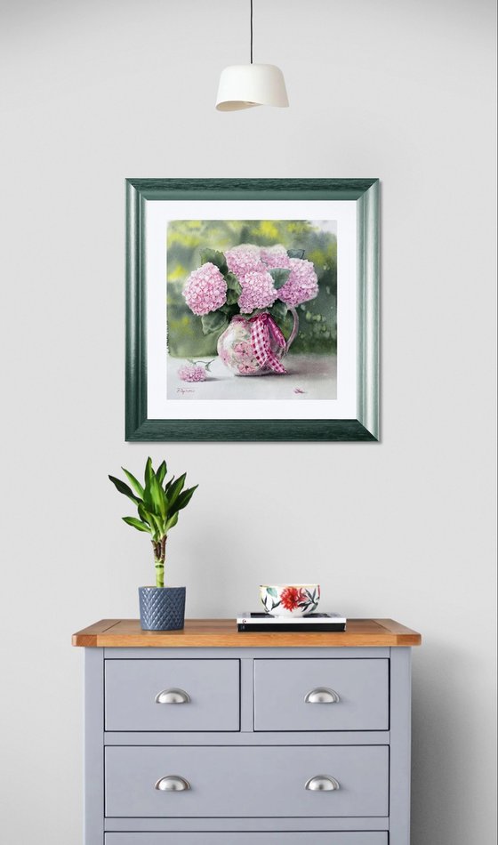 Provence style hydrangeas