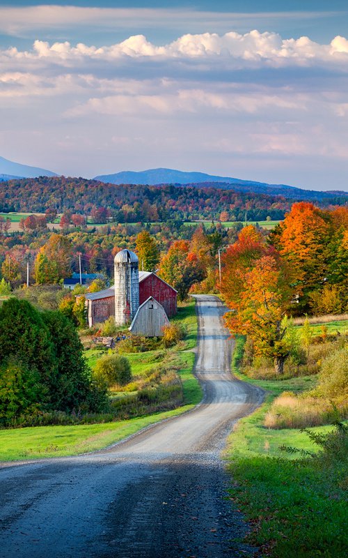 October Light, Fleury Maple Hill Farm, 43x29 by Francois de Melogue