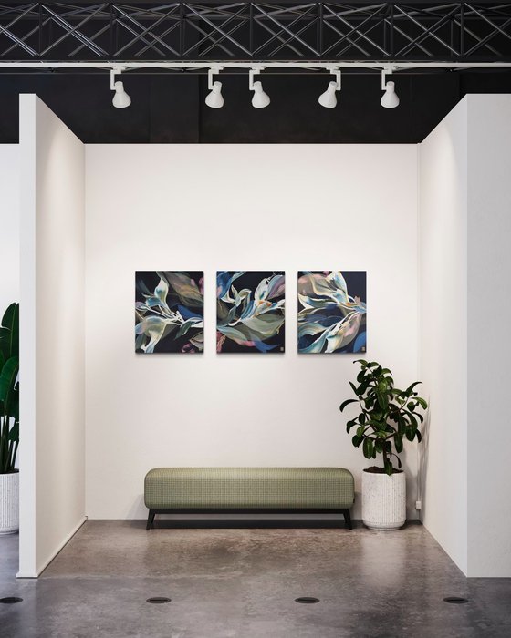 A Verdant Scene II Triptych