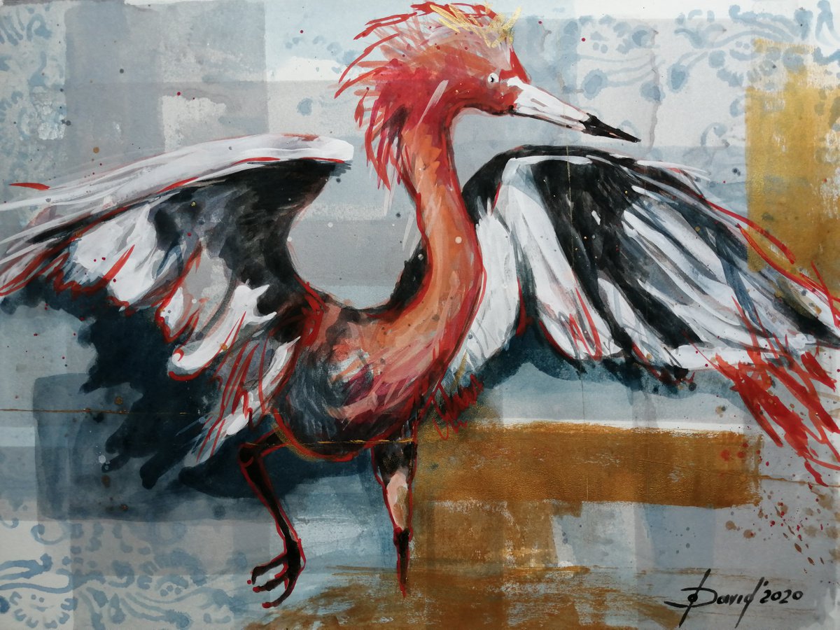 Heron by Olga David