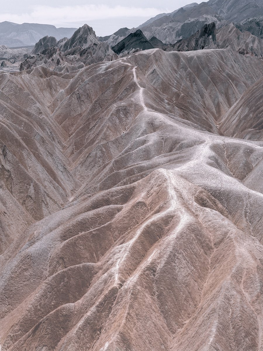 Photorealistic Landscape Photograph By Nick Psomiadis, 35 X 47", Badlands Formations, Original Artwork