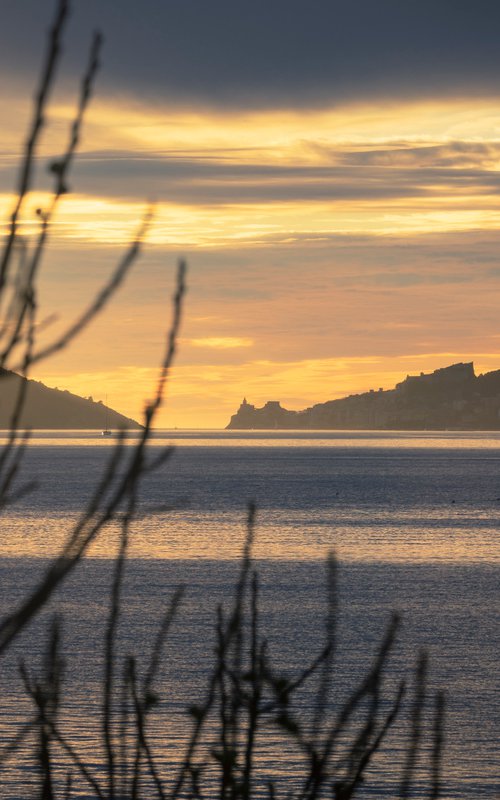 SUNSET ON THE GULF OF POETS by Giovanni Laudicina