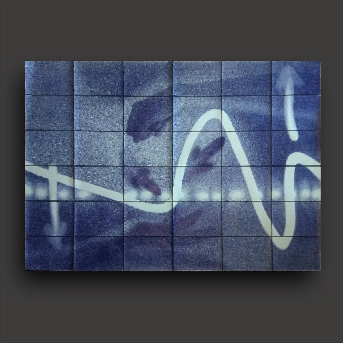 Photorealistic Portrait Drawing By Marya, 71 X 50", " Friction Amplitude ", Original Artwork