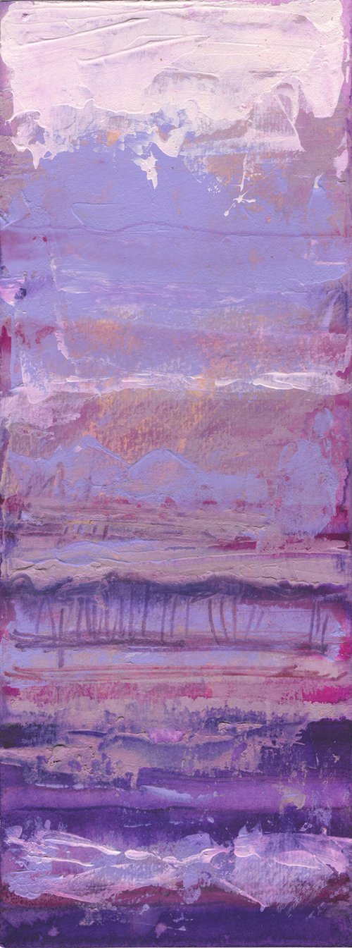 Lilac landscape by Adriana-Mirabela Gajos