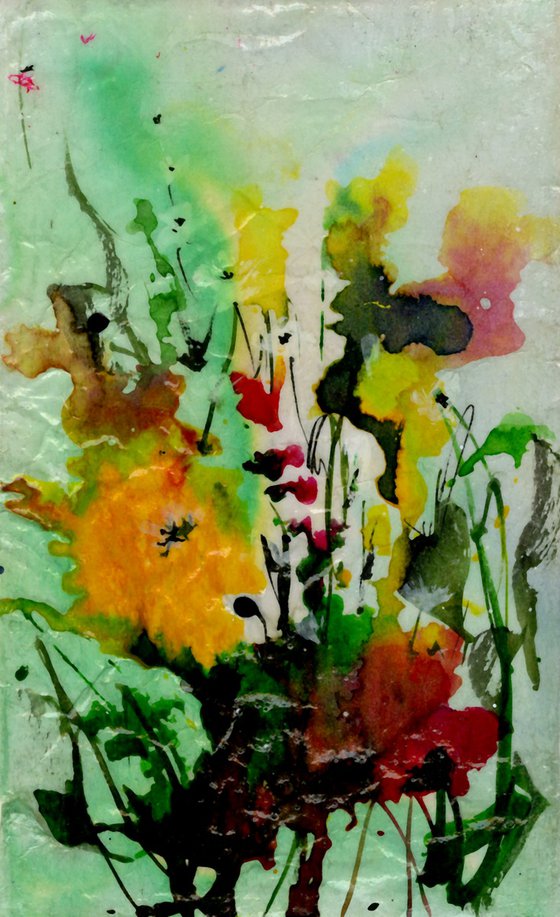 Floral Bliss 16 - Abstract Flower Painting by Kathy Morton Stanion