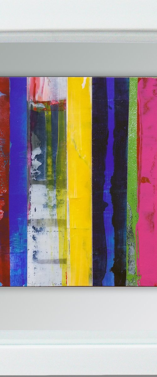 Feedback #27 -  Framed ready to hang original abstract by Carolynne Coulson