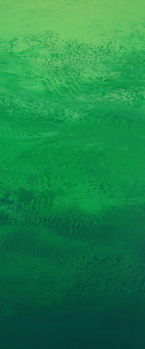 Emerald Green - Abstract by Suzanne Vaughan