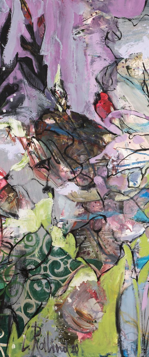 Gladioluses for a birthday by Yelena Ralina