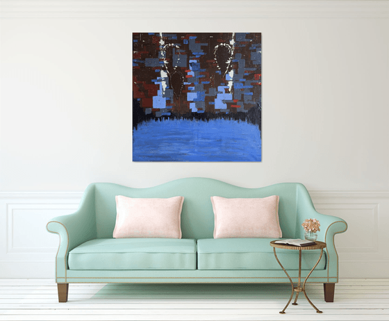 Two Figures Above Water