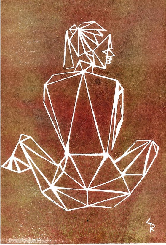 Small Triangles 7  - abstracted nude