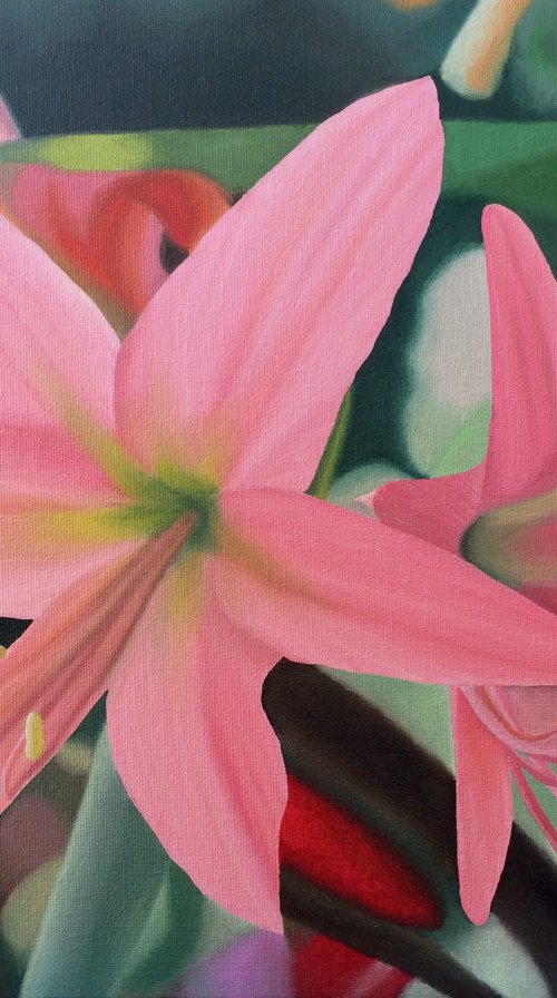 Pink Lilies by Jill Ann Harper