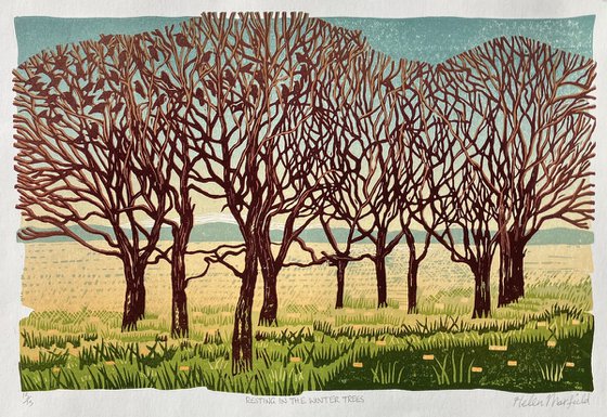 Resting in the Winter Trees