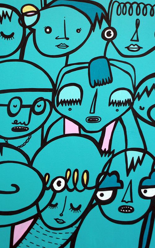 Turquoise Troupe by Kev Munday