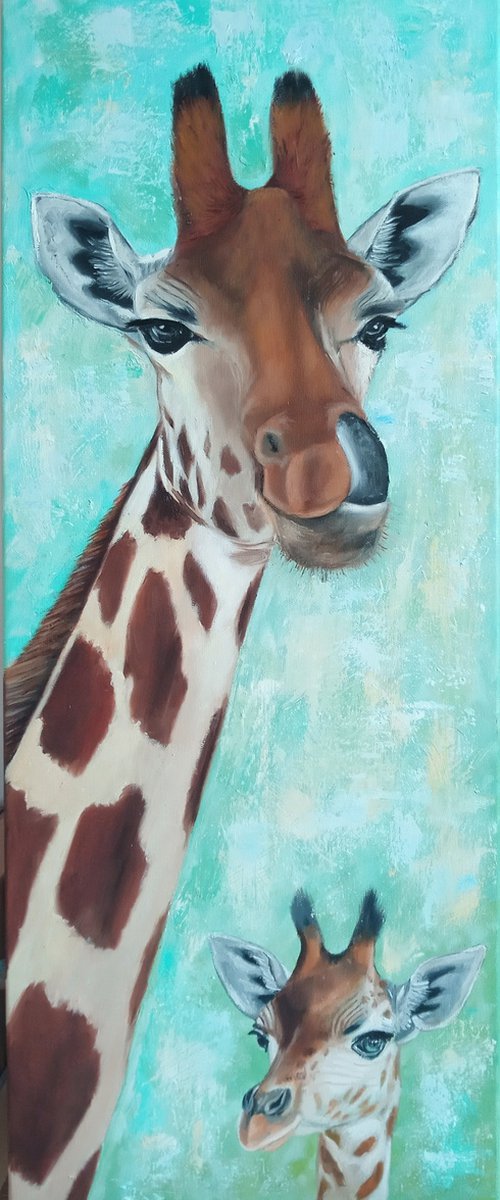 Curious Giraffes by Ira Whittaker