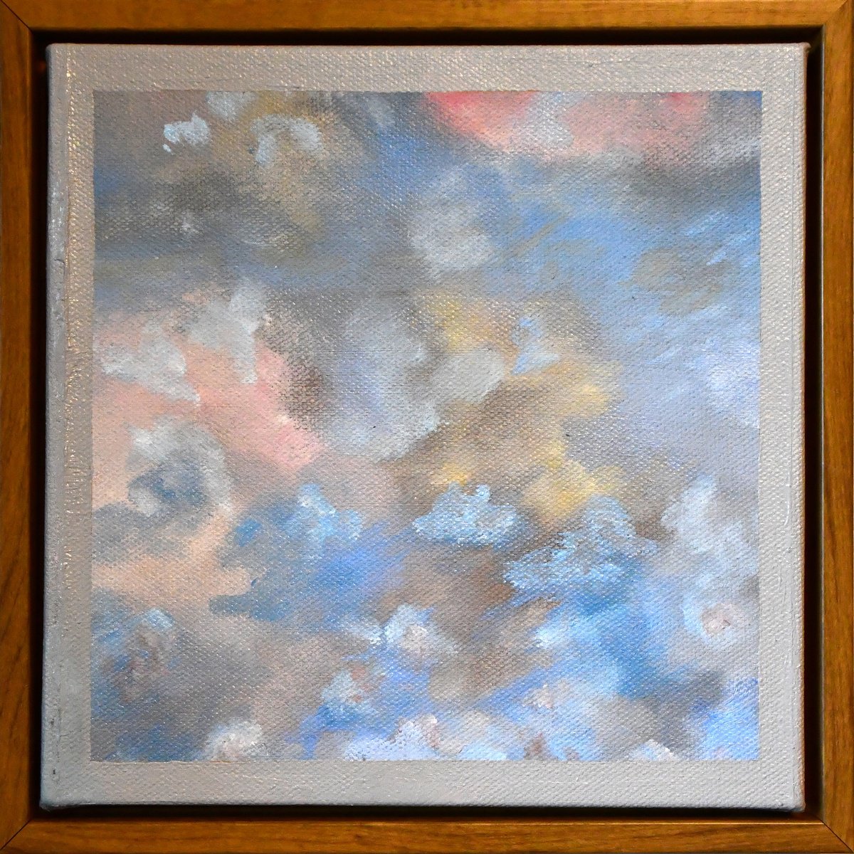 Abstract Oil Painting By Laura Clay Robson, 9 X 9", Mercado Hidalgo, Original Artwork