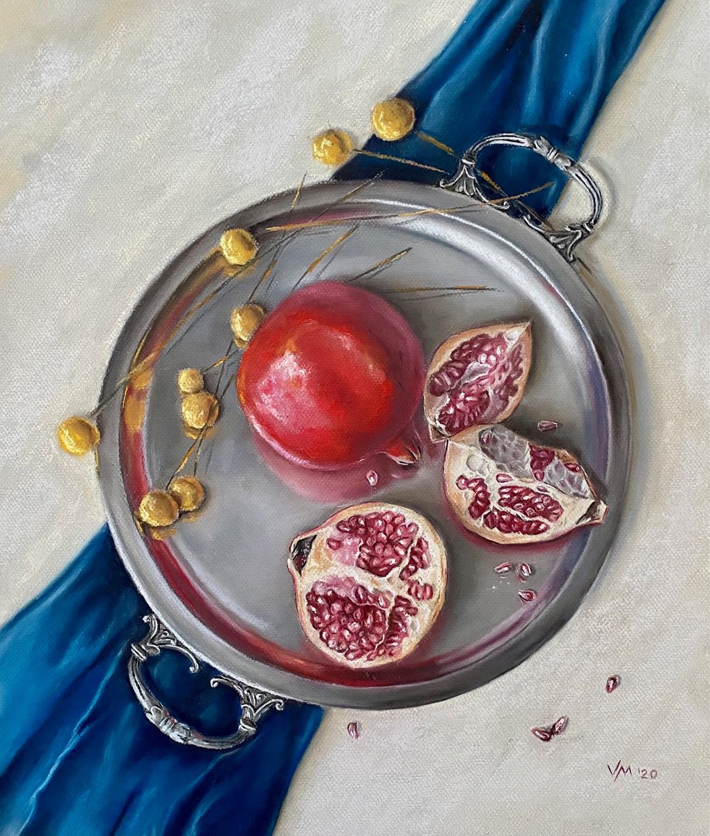 Pomegranates by Maria Vasilevich