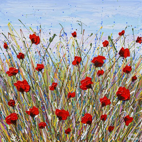 Vibrant Poppies by Olga Tkachyk