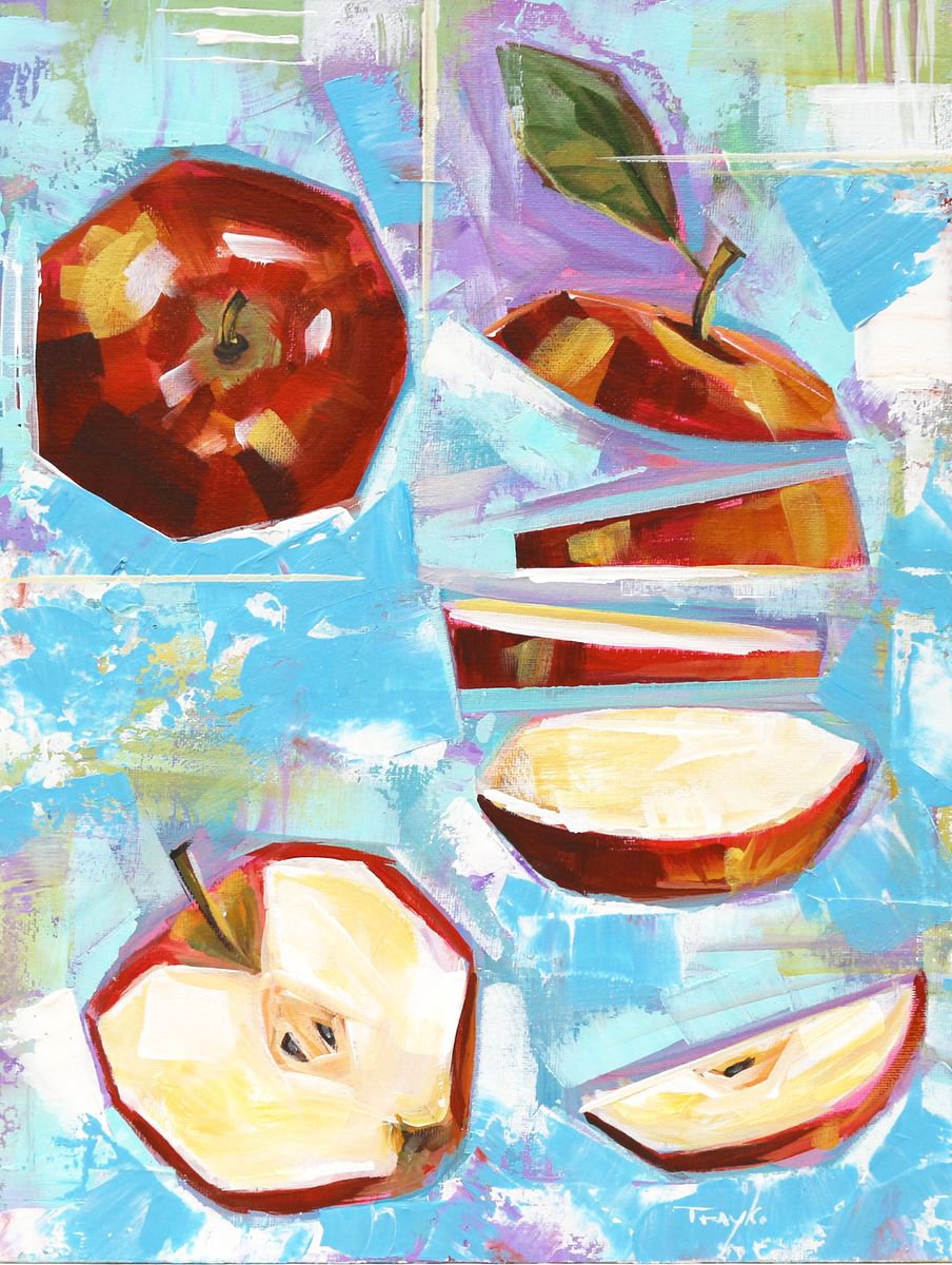 Apple slices by Trayko Popov