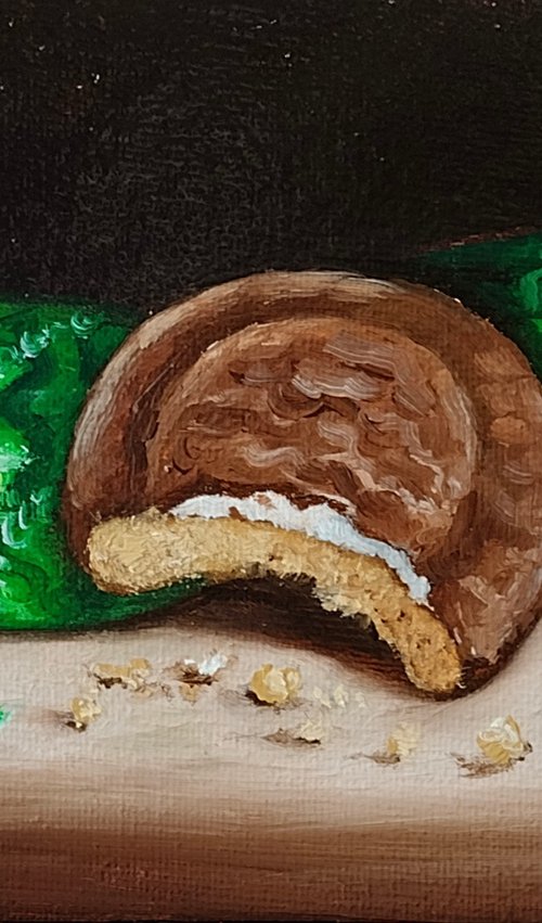 Viscount biscuits still life by Jane Palmer Art