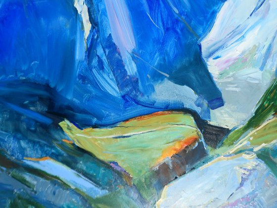 " Mountains in winter "