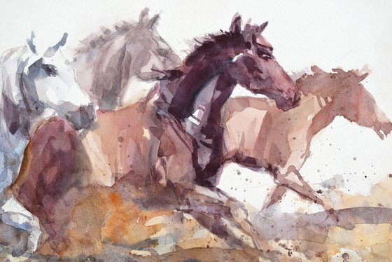 Running horses 2