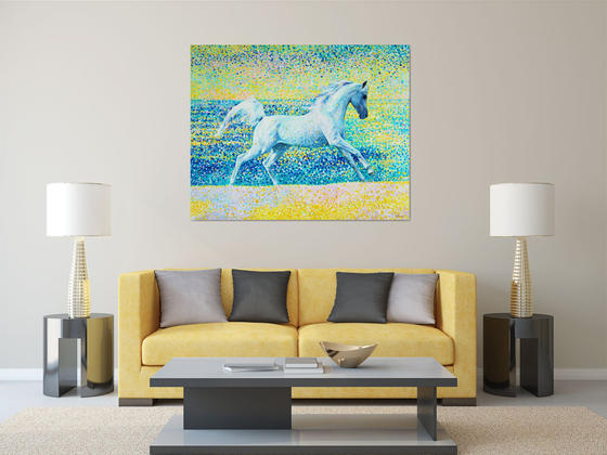 Sun splashes. Horse series.