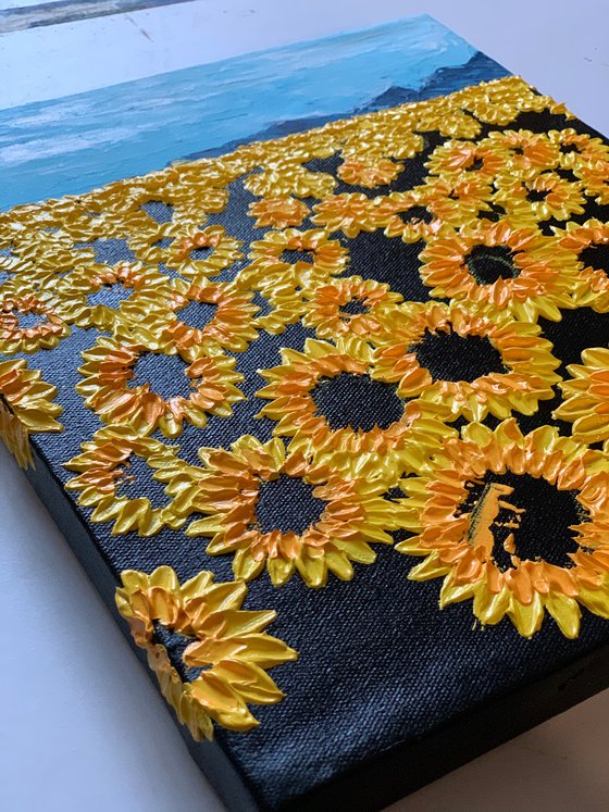 Sunflowers ! Ready to hang