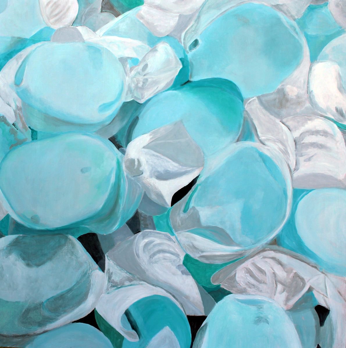 Photorealistic Still Life Oil Painting By Ken Vrana, 48 X 48", Taffy, Original Artwork