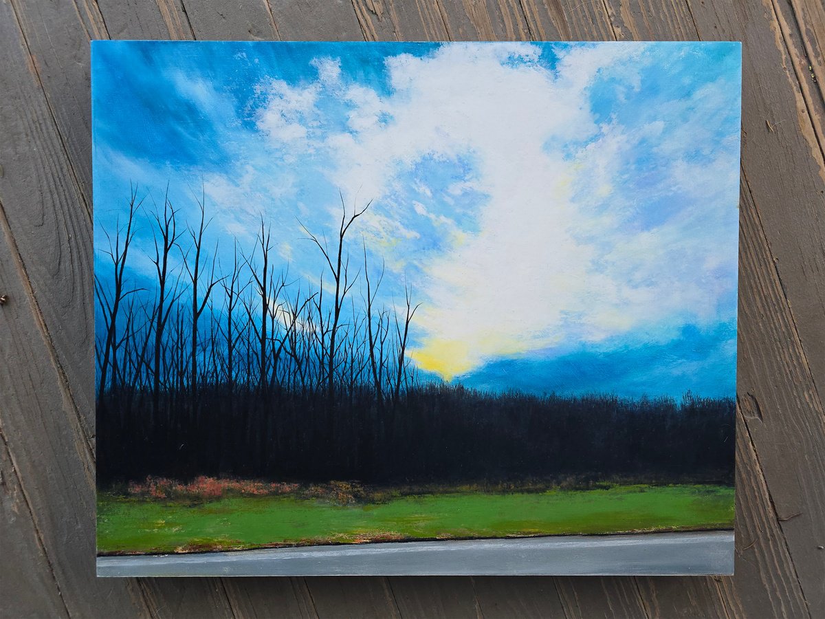 Impressionistic Landscape Painting By Faith Patterson, 24 X 20, This Moment, Original Artwork