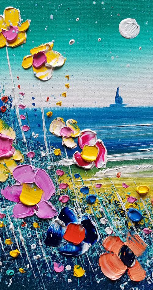 "Mystic Beach & Flowers in Love" by Phil Broad
