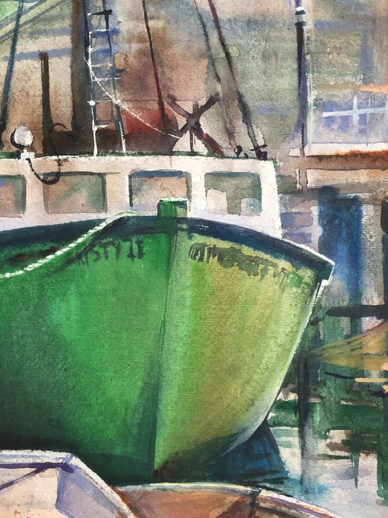 Fishing boats.