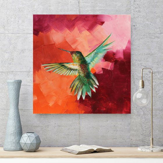 Hummingbird in 'Fly through fall'